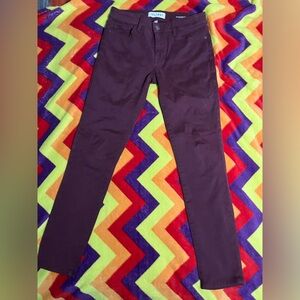 DL1961 Margaux Instascuplt ankle skinny jeans
size 27. Burgundy/purple
